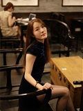 IESS different thinking interest to 2021.09.24 Silk enjoy home 928: Wan Ping charming Black Cheongsam(67)